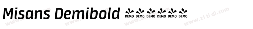 Misans Demibold 粗体字体转换